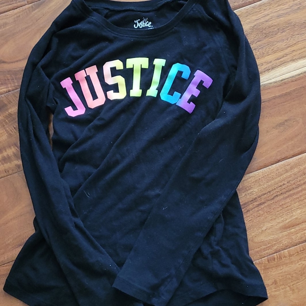 Justice long sleeve tee sz 8